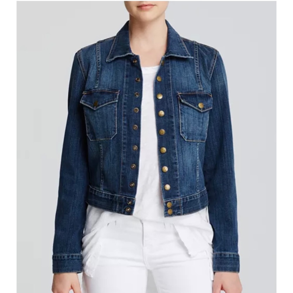 Current/Elliott The Snap Jean Jacket In Loved Was… - image 3